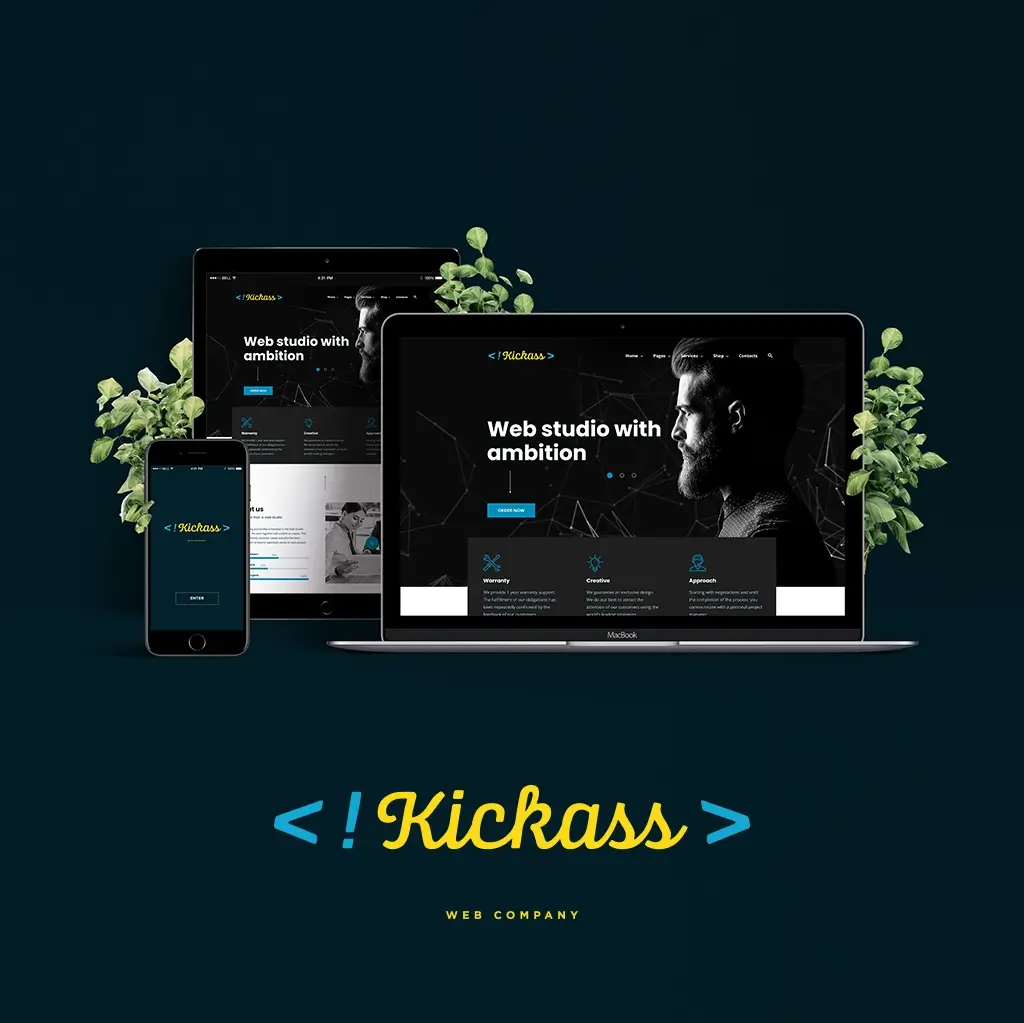 kickass web company sito web responsive